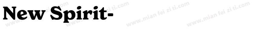 New Spirit字体转换